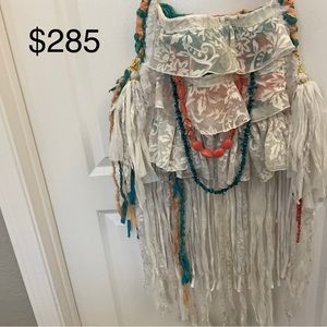 Boho hippy shabby chic Victorian purse/bag hand sewn
